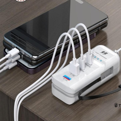 Rack Charger Anti-Static Power Socket – 4USB + Type-C Fast Charger